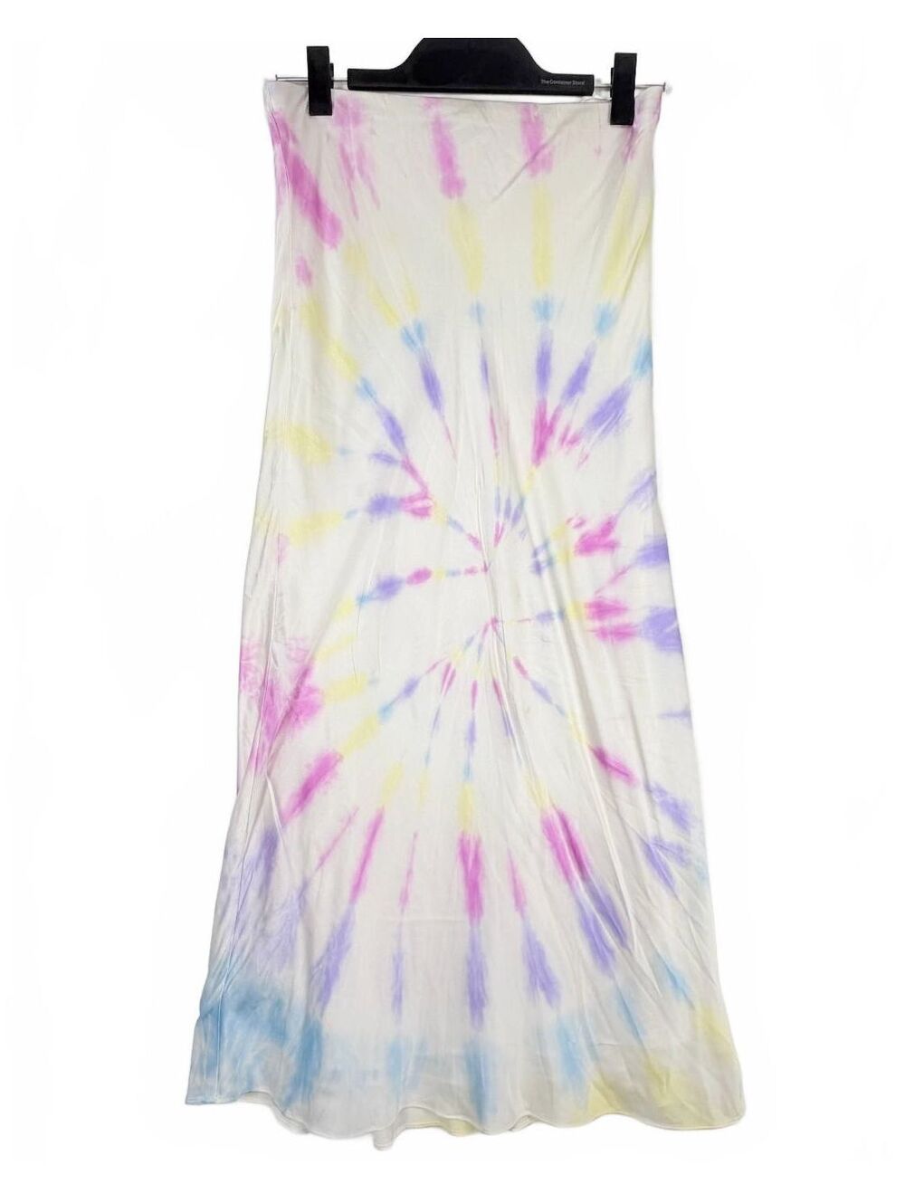 Generation Love Ella Tie Dye Silk Midi Skirt S Pastel Multi Pink Yellow Blue NWT